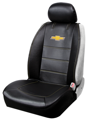 Product of Plasticolor 008626R01 Deluxe Black Leather Seat Cover 