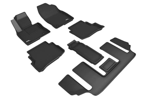 Product of 3D Mats KAGU L1MZ07601509 Black Thermoplastic Rubber Of Carbon Fiber Texture Floor Liner 