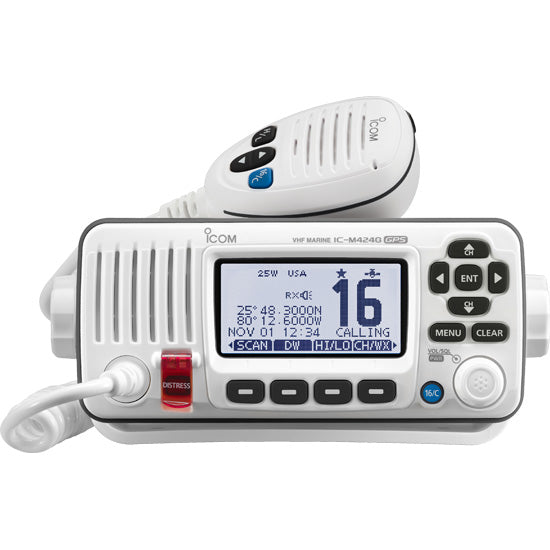 Icom M424g White Vhf Radio||m424g White.Jpg||85||icmm424gwhite||1221223