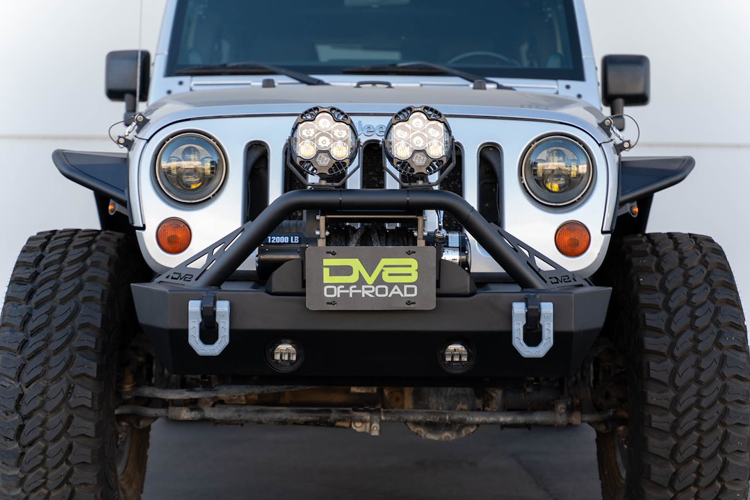 Dv8 Offroad Lpbm-02 License Plate Bracket||fairlead-Mounted-Flip-Up-License-Plate-Bracket_Installed-09.Jpg||95||dv8lpbm02||1628016