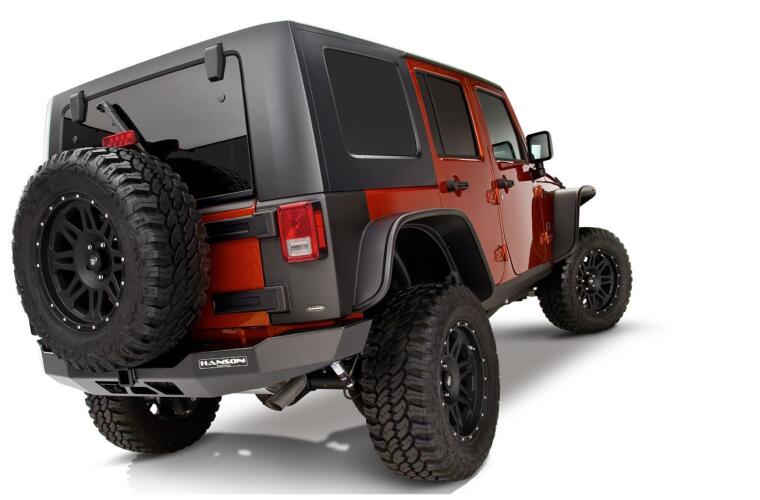 Product of Bushwacker 10918-07 Non-Exposed Fasteners Black Fender Flare - Set Of 4 