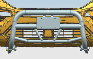 Product of Black Horse Offroad MBT-MR1312 Bull Bar Black Textured 2-1/2 Inch No with skid plate 