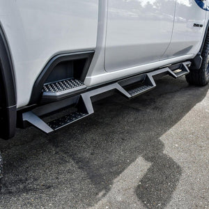 Product of Westin Automotive 56-534765 Black Textured Powder Coated Square Nerf Bar - Truck Wheel To Wheel 