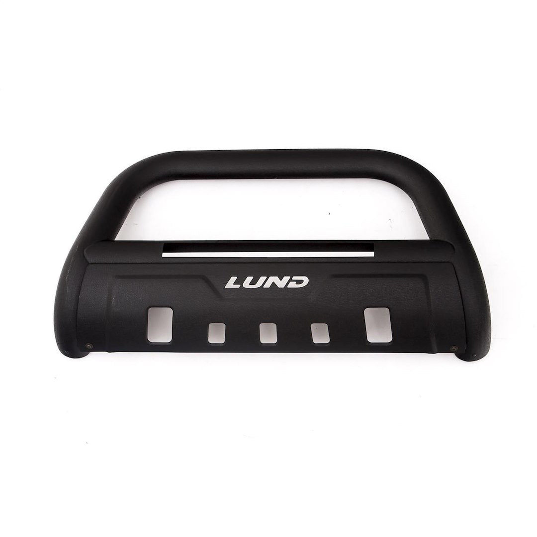 Product of Lund International 47121216 Bull Bar Black Wrinkle Powder Coated 3-1/2 Inch Yes with skid plate 