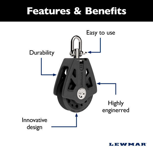 Lewmar 29927201bk Sailboat Block||||86||lew29927201bk||2024738