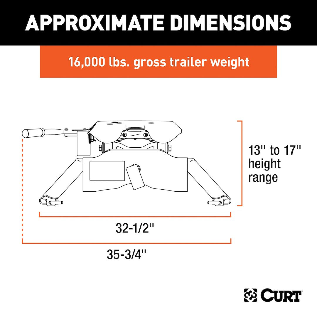 Curt 16120 Fifth Wheel Trailer Hitch||16120_3008x1990_Ca.Jpg||95||c9316120||1369860