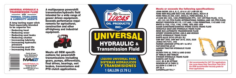 Product of Lucas Oil 10017 Multi Purpose Hydraulic Fluid
