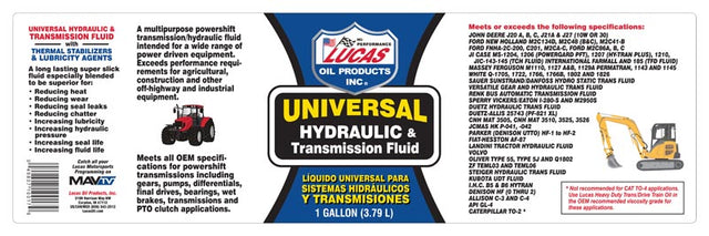 Product of Lucas Oil 10017 Multi Purpose Hydraulic Fluid