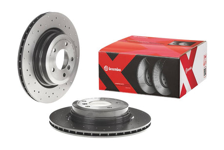 Product of Brembo 09A2701XC02 Xtra Vented Cross Drilled 1 Piece Brake Rotor 