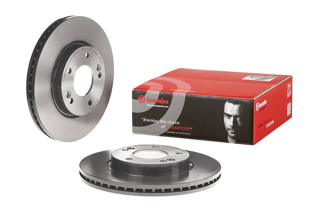 Product of Brembo 09C24911C02 Vented 1 Piece Brake Rotor 