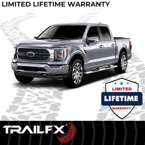 Product of TrailFX A7013S TFX 5" Oval Straight Side Bars Nerf Bar With Surface Steps 