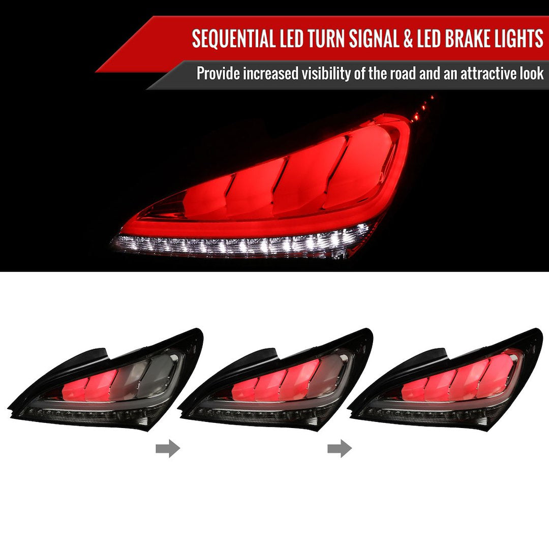 Spec-D Tuning Lt-Gens210gled-Tm Tail Light Assembly||||86||sdts210gledtm||1919065