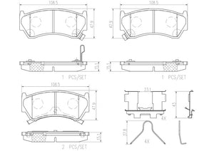 Product of Brembo P56026N Brake Pad - Set Of 4 