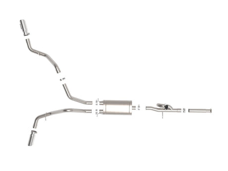 Product of Advanced FLOW Engineering 49-34131-P Gemini XV Cat-Back System Single Exhaust System Kit 