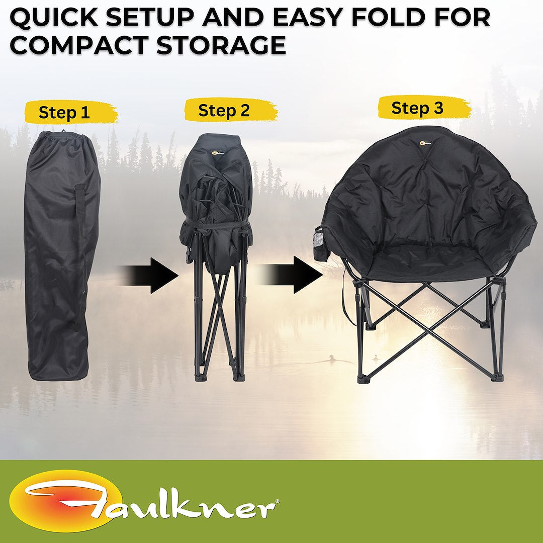 Faulkner 49570h Camping Chair||flk_49570h_Big Dog Bucket Chair_Black_B2c_5.Jpg||89||flk49570h||1595409