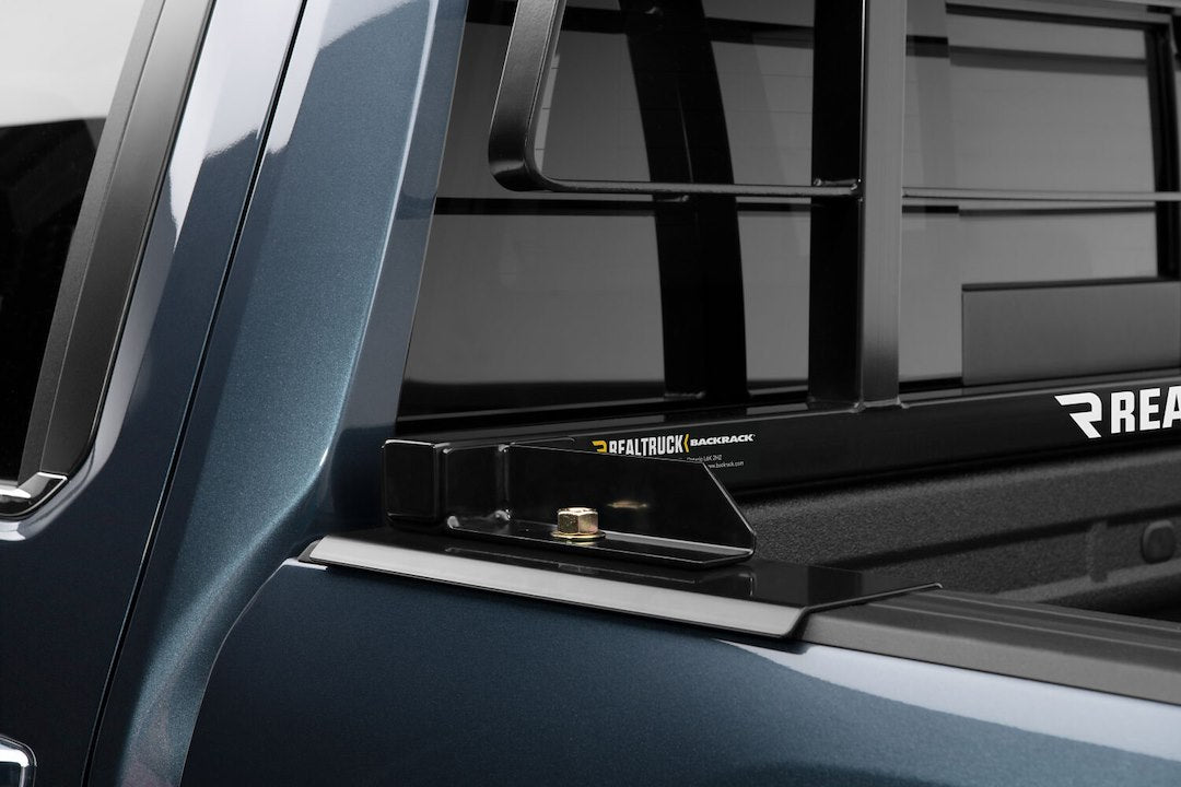 Product of BackRack 15009 Threaded Fasteners Black Powder Coated Horizontal Bar Headache Rack 