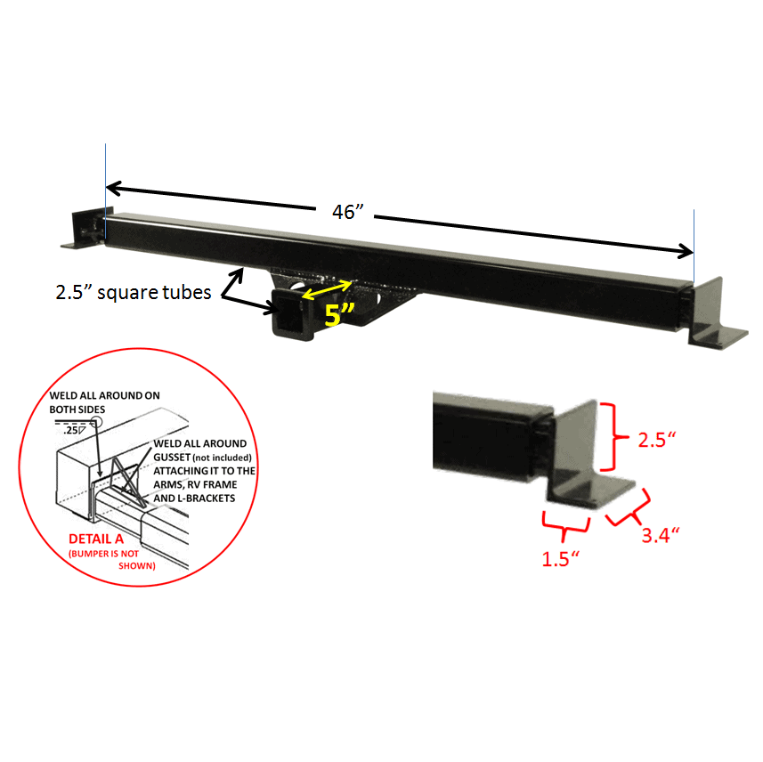Product of Ultra-Fab Products 35-946403 Class III Trailer Hitch Rear w/ 2 Inch Receiver 