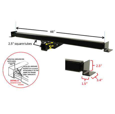 Product of Ultra-Fab Products 35-946403 Class III Trailer Hitch Rear w/ 2 Inch Receiver 