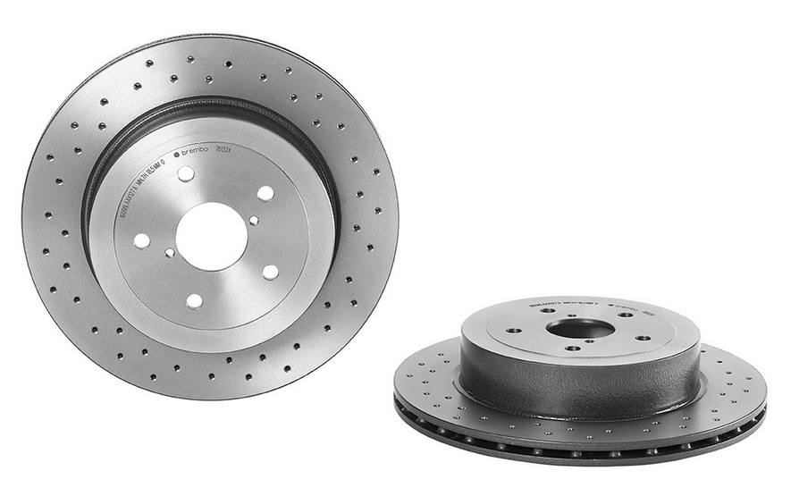 Product of Brembo 0978132XC02 Xtra Vented Cross Drilled 1 Piece Brake Rotor 