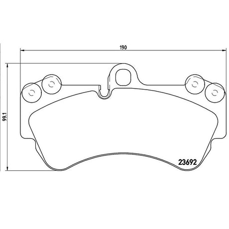 Product of Brembo P85069 Brake Pad - Set Of 4 