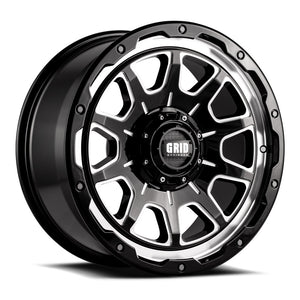 Grid Wheels Gd1520090870m1525 Wheel||gd15_Gloss Black With Milled Accents.Jpg||85||grwe2987m1525||1226020