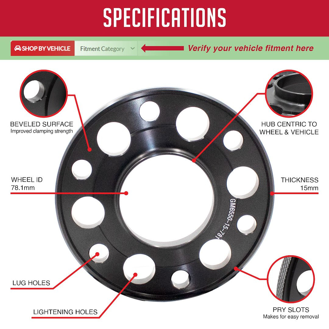 Product of Coyote Wheel Accessories Gm6550-15-781 Wheel Spacer