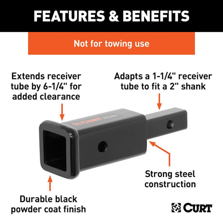 Curt 45785 Trailer Hitch Receiver Tube Adapter||45785_3008x1990_Fa.Jpg||86||c9345785||1340681