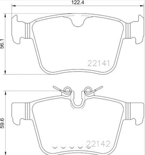 Product of Hella 355023361 Brake Pad - 