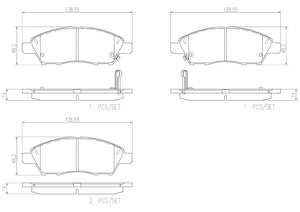 Product of Brembo P56070N Brake Pad - Set Of 4 