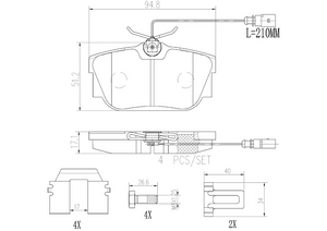 Brembo P85046n Brake Pad||p85046n_1.Png||86||brmp85046n||2104704