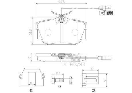 Brembo P85046n Brake Pad||p85046n_1.Png||86||brmp85046n||2104704
