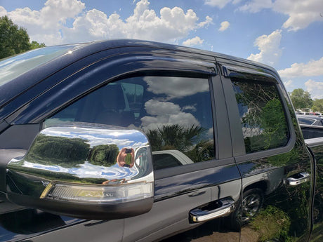 Product of TrailFX 4809H TFX 4-PC Window Vents Outside Channel Rainguard 