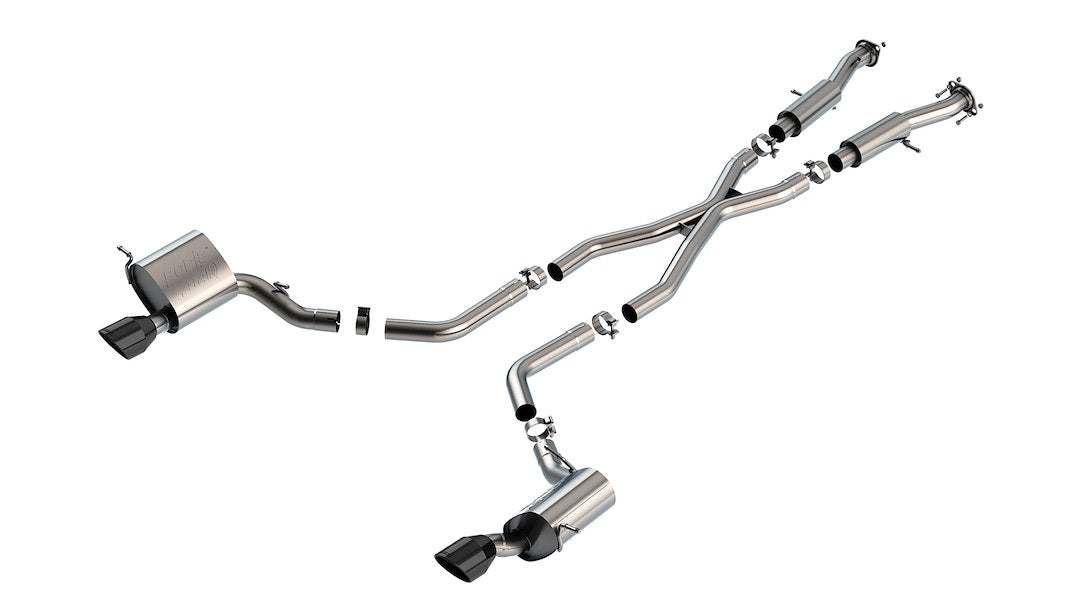Product of Borla 140633CB ATAK ® Series Cat Back System Dual Exhaust System Kit 
