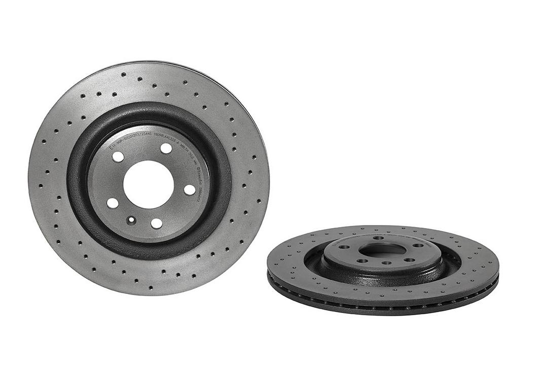 Product of Brembo 09B0401XC02 Xtra Vented Cross Drilled 1 Piece Brake Rotor 