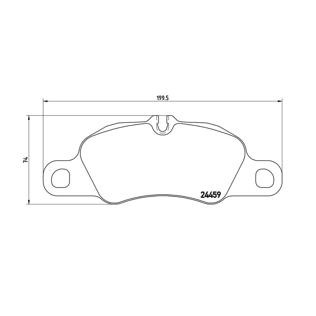 Product of Brembo P65019 Brake Pad - Set Of 4 