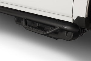 Product of N-Fab F17105CC-6-TX Black Matte Textured Powder Coated Round Nerf Bar - Truck Wheel To Wheel 
