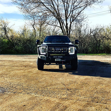 Product of Road Armor 61742B Stealth Titan II Steel Satin Powder Coated Bumper 