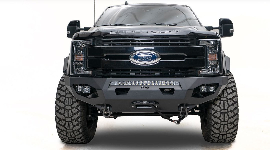 Product of Fab Fours FS17-X4151-1 Matrix Series Steel Powder Coated Bumper 