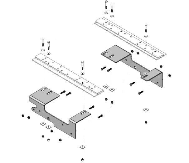 Product of Demco RV 8553019 Bolt-On Fifth Wheel Trailer Hitch Mount Kit 