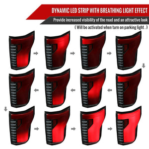 Spec-D Tuning Lt-F15015smled-Sq-Rs Tail Light Assembly||||87||sdtltf15015sm||1918988