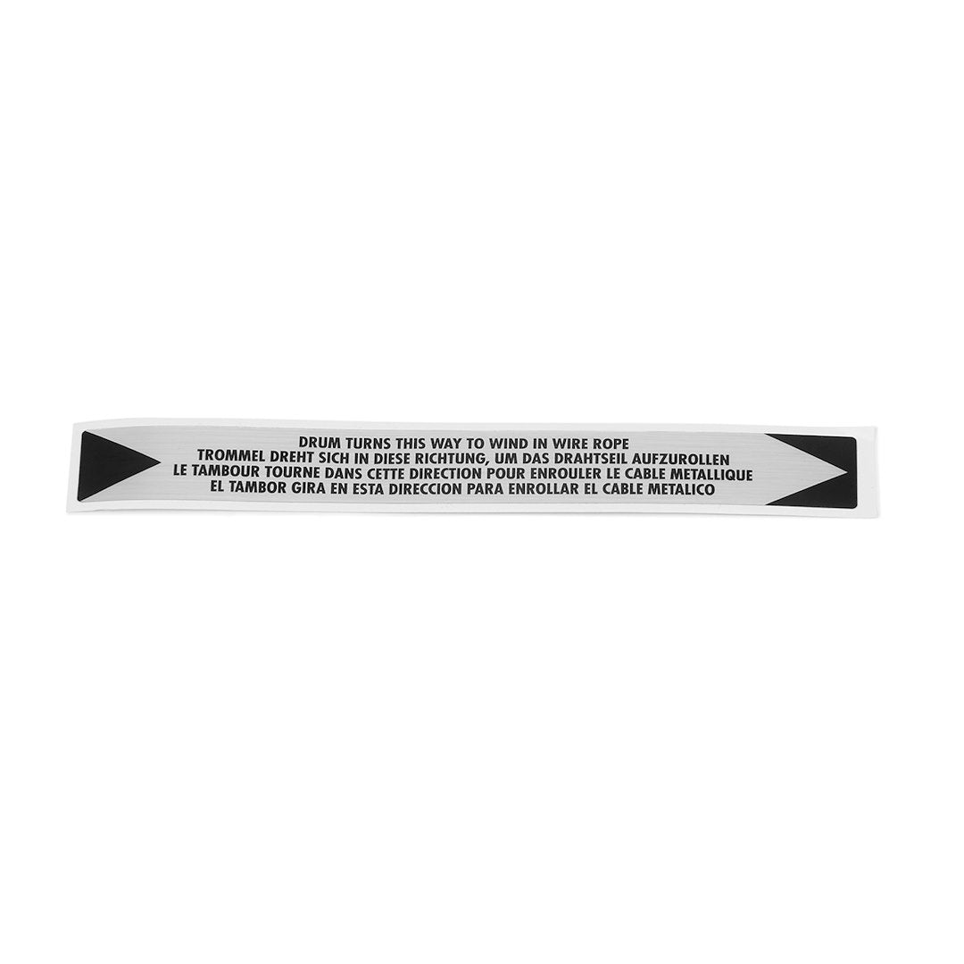 Product of Warn 98391 Winch Label