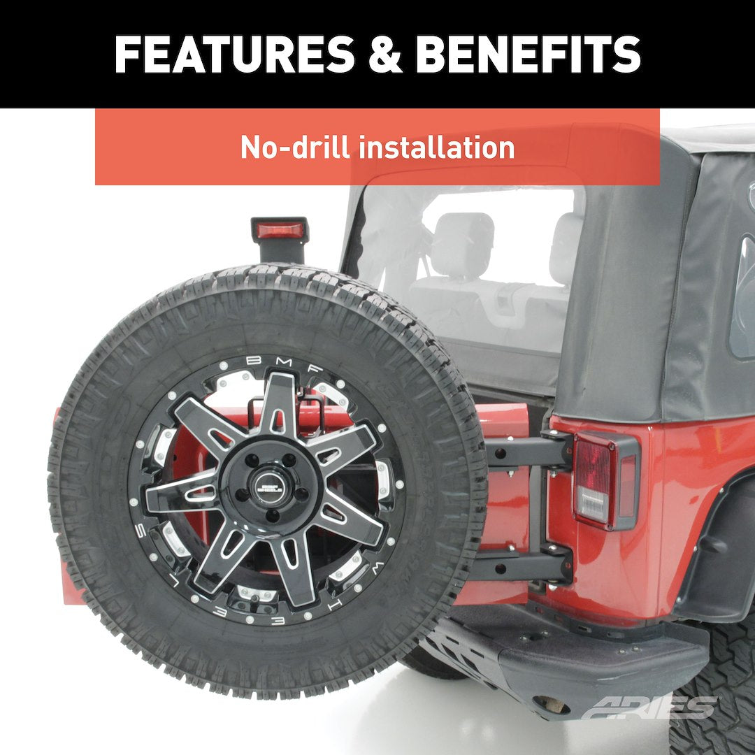 Product of Aries 2563000 Spare Tire Carrier