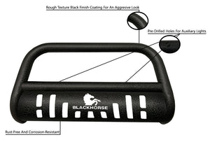 Product of Black Horse Offroad CBT-C205SP Bull Bar  with skid plate 