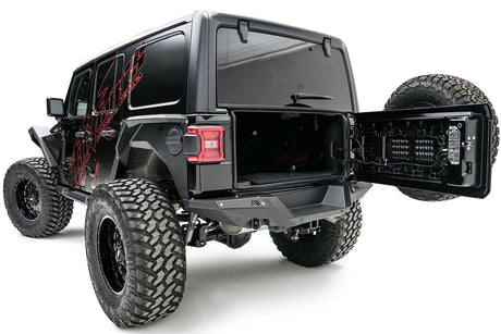 Product of Fab Fours JL18-Y1851-1 Premium Steel Powder Coated Bumper 