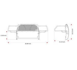 Black Horse Offroad Ru-Dora09-B Grille Guard||||93||blkrudora09b||2008063
