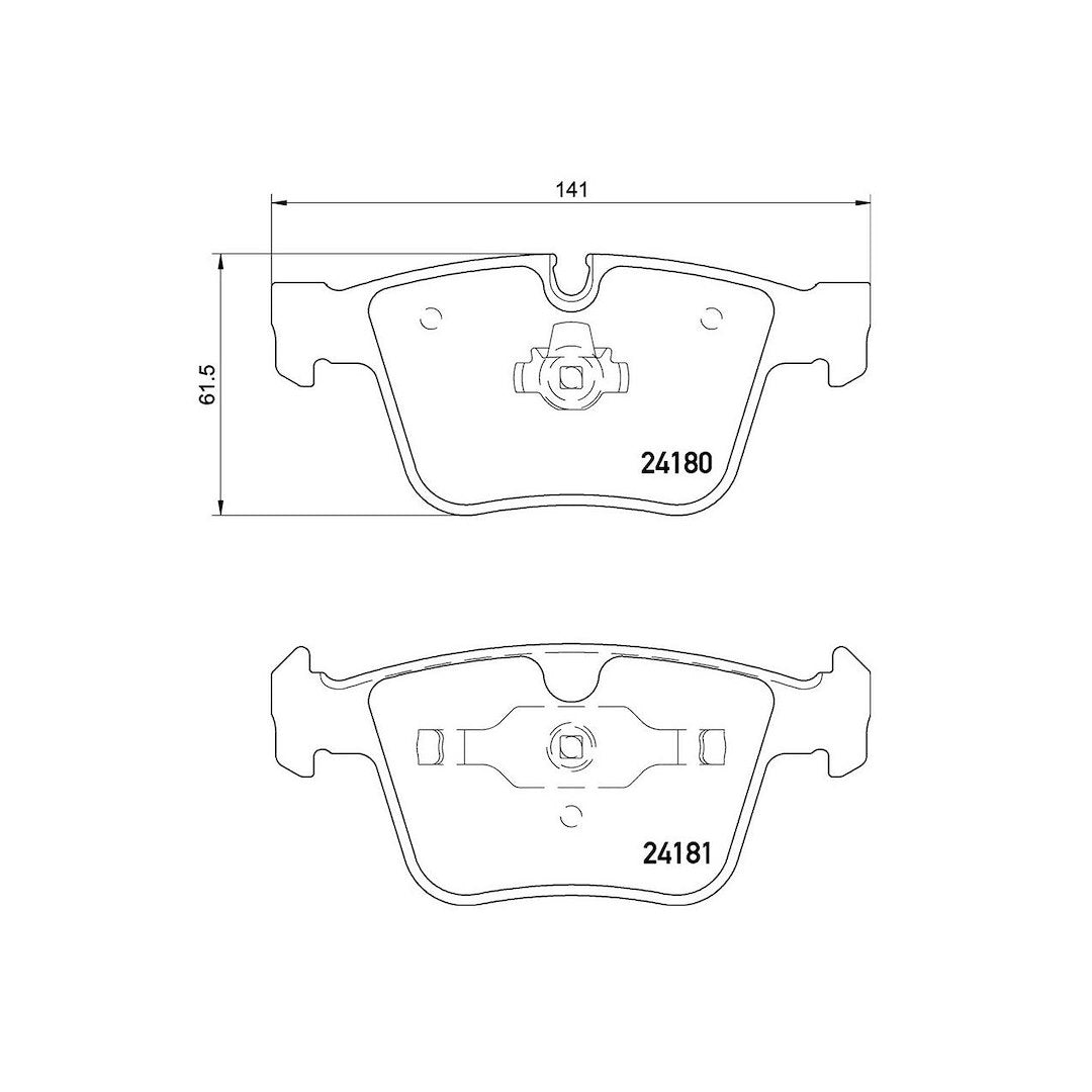 Product of Brembo P50116 Brake Pad - Set Of 4 