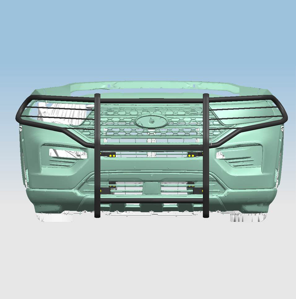 Product of Black Horse Offroad 17FJ31MA Grille Guard Modular Black Powder Coated 
