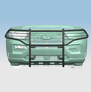 Product of Black Horse Offroad 17FJ31MA Grille Guard Modular Black Powder Coated 