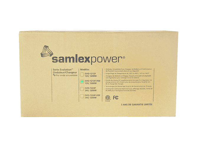 Samlex America Evo-1212f-Hw Power Inverter||invertercharger12volt1200wattspackagingevo-1212f-Hw-.Png||91||s6aevo1212fhw||2260087