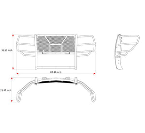 Black Horse Offroad Ru-Chsi19-B-Plfr Grille Guard||ru-Chsi19-B-Plfr_11.Jpeg||95||blkhsi19bplfr||2469086